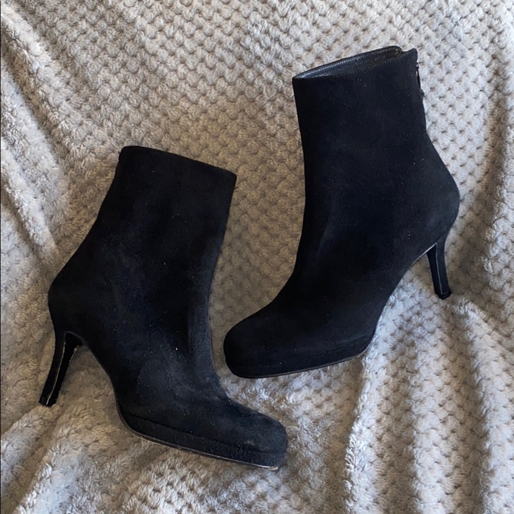 Prized possession. Stuart Weizmann booties.